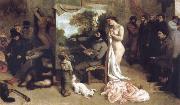 Gustave Courbet Detail of the Studio of the Painter,a Real Allegory Germany oil painting artist